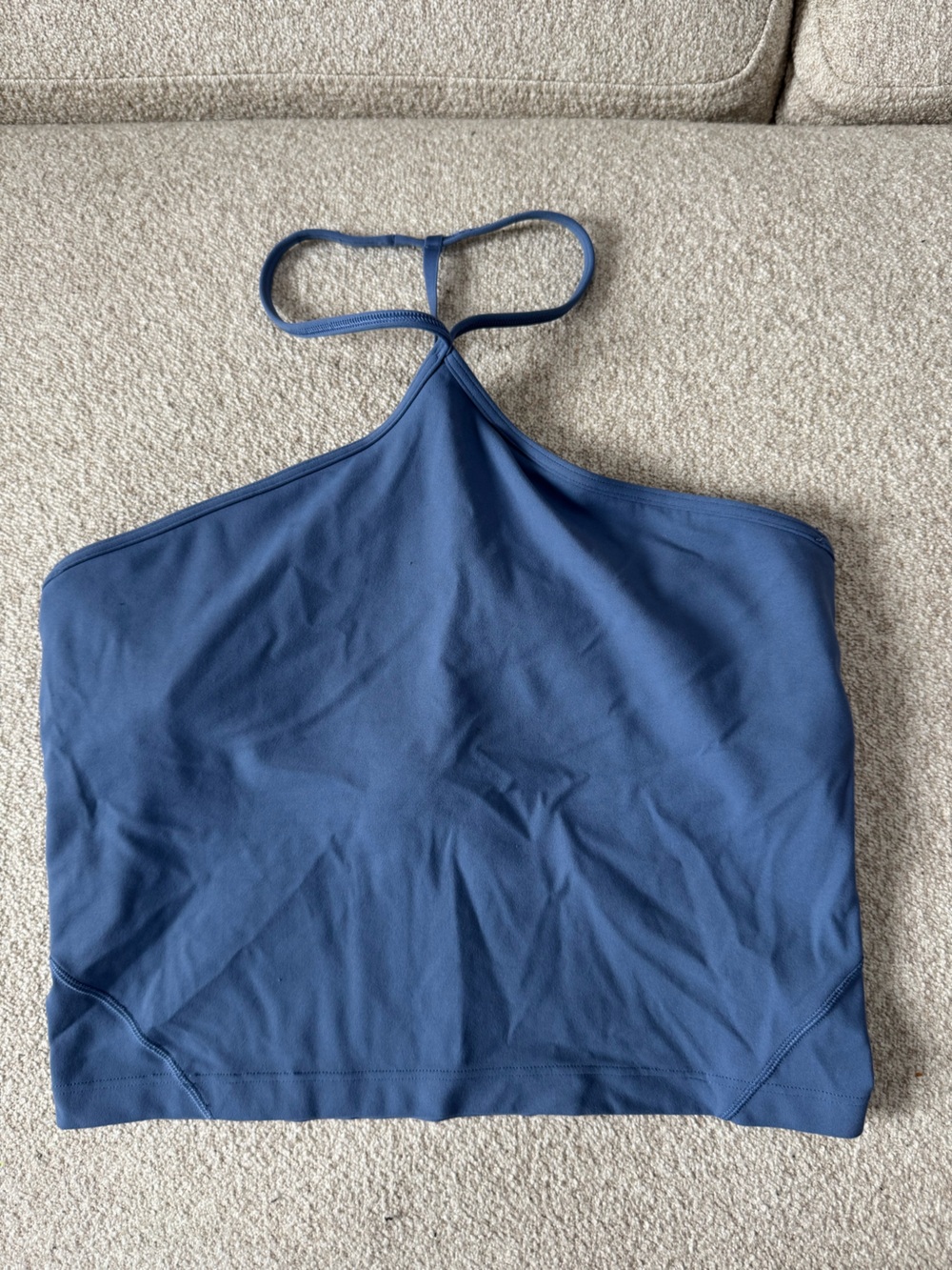 lululemon athletica Blue Halter Tank Top